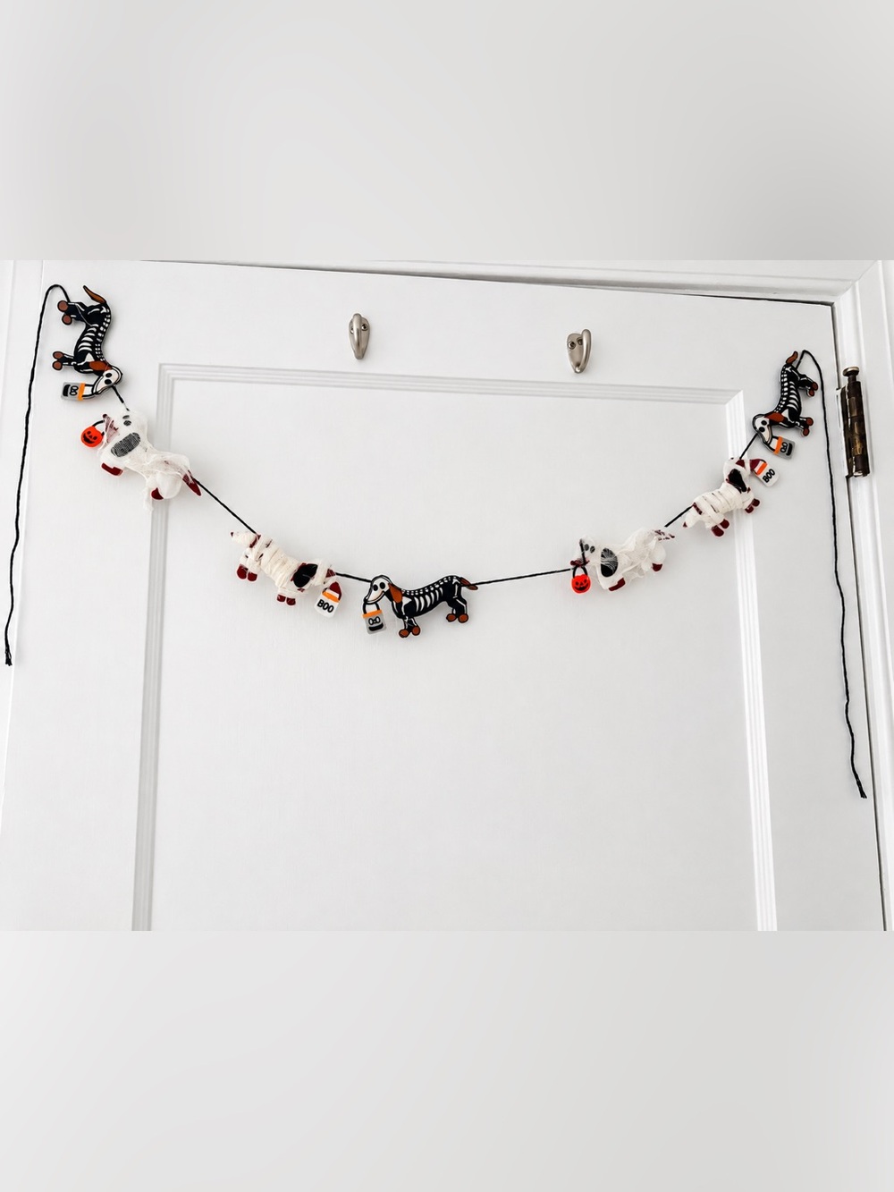 New Felt ghost Dachshund Doxie Halloween Trick Or Treat Halloween Dog Garland